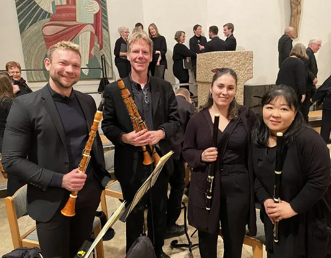 Holzbläser beim Brahms-Requiem in Münsingen